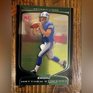 2009 Bowman Chrome **Matthew Stafford** Rookie Card LIONS RAMS MINT